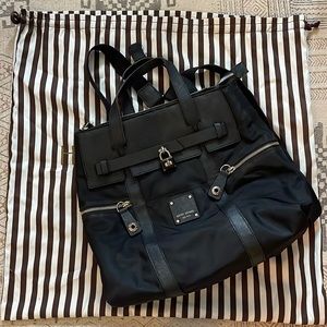 Henri Bendel Black Jetsetter convertible backpack